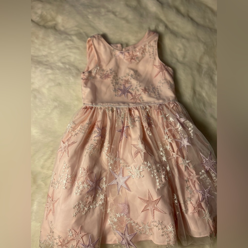 Kids pink star dress